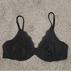 Nwot Abercrombie black lace bra sz s